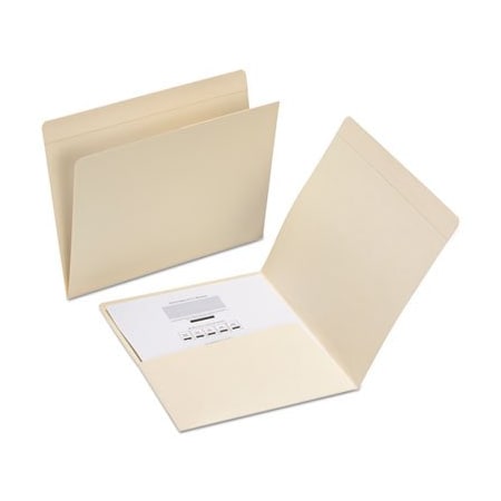 Smead Smead, TOP TAB FILE FOLDERS WITH INSIDE POCKET, STRAIGHT TAB, LETTER SIZE, MANILA, 50PK 10315